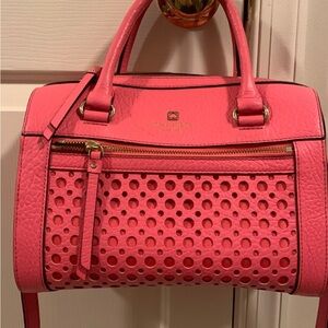 Kate Spade Coral Leather Satchel
